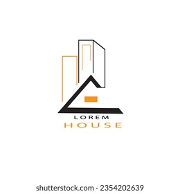 new style building construction working company logo