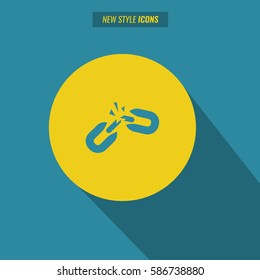New style chain icon vector