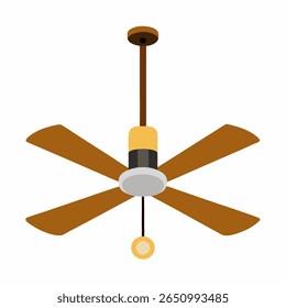 new style electric celling, hanging colorful fan vector icon on white background