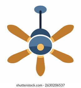 new style electronic celling fan, hanging fan  vector icon on white background