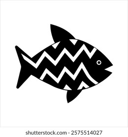 a new style fish vector silhouette design 