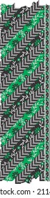 New style Flower line pattern for border, fabric print, background, texture, tile, paper print.