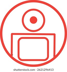 Icono de Vector de usuario de contrato móvil de estilo Nuevo