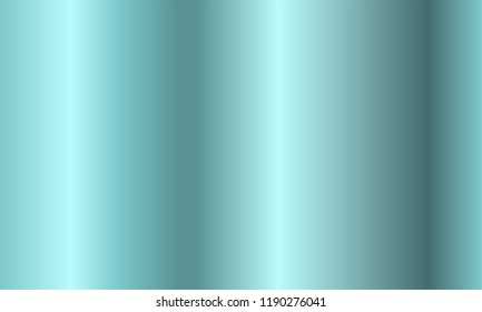 New Style Realistic Cyan Metal Gradient. Vector Illustration