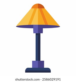 new style street light or table lamp vector icon with white background