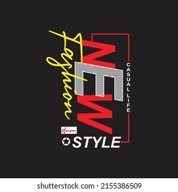 new style urban fashion  Premium Vector illustration of a text graphic. suitable screen printing and DTF for the design boy outfit of t-shirts print, shirts, hoodies baba suit, kids cottons, etc.