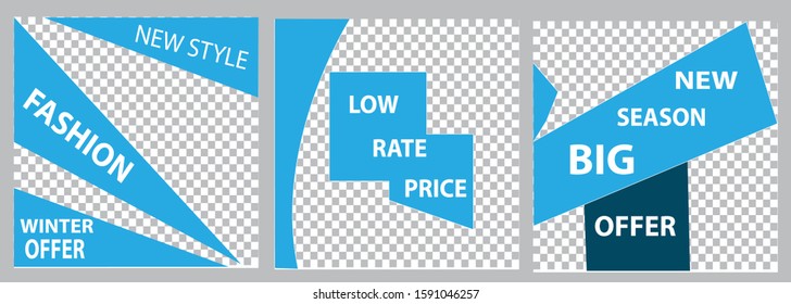 New style winter fashion offer social media  post or banner design 