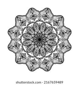 New stylish black luxury mandala 