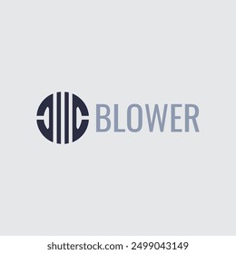 new stylish blower logo design