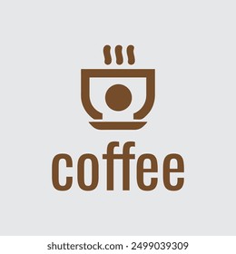 new stylish coffee design logo
