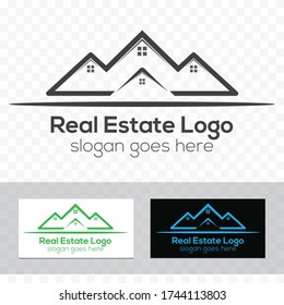 New Stylish Real Estate, Building and Investment Logo Vector Design, Real Estate Logo Design. House Logo Design.