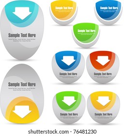 new stylized buttons or labels
