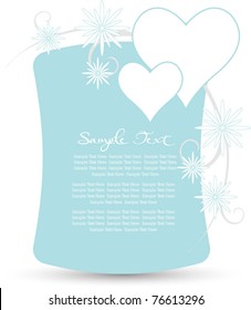 new stylized love or wedding template