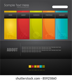 new stylized web design template