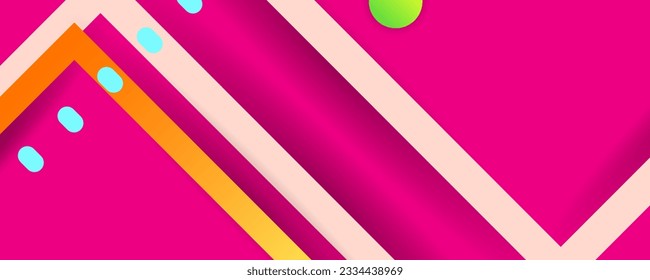 New Summer Barbie pink background Bright color design backgrounds template summer juicy background with geometric elements.jpg