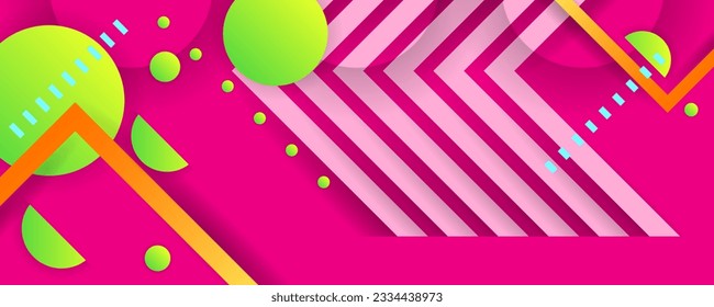 New Summer Barbie pink background Bright color design backgrounds template summer juicy background with geometric elements.jpg