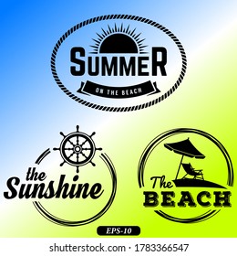 New summer logo collection for beach point