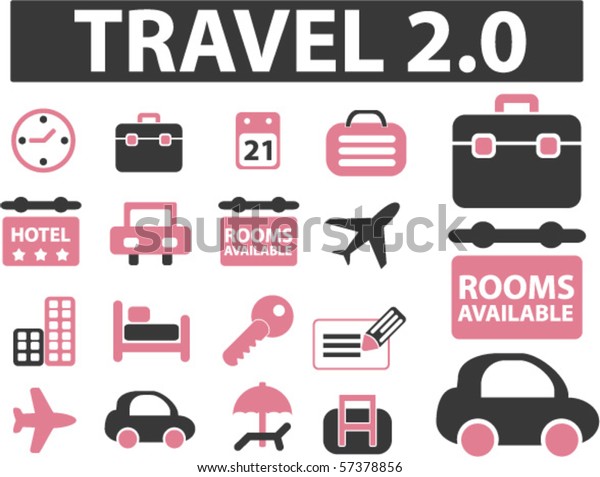 New Super Travel Signs Vector Stock Vector Royalty Free
