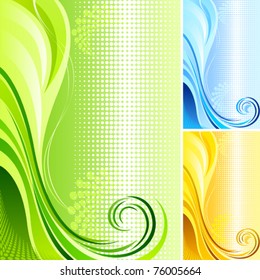 New  !  Swirls with Graphic Background