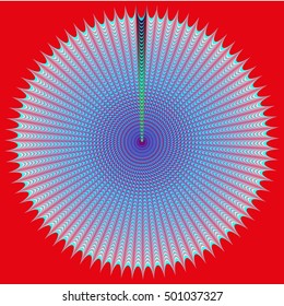 New symmetrical abstract mandala. Decorative object can be used for wallpaper, pattern fills, web pages, surface textures.