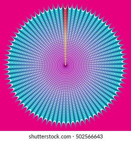 New symmetrical abstract mandala. Decorative object can be used for wallpaper, pattern fills, web pages, surface textures.