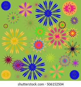New symmetrical abstract mandala. Decorative object can be used for wallpaper, pattern fills, web pages, surface textures.