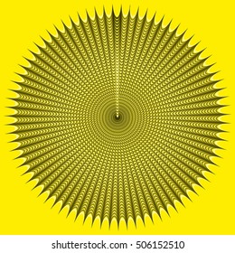 New symmetrical abstract mandala. Decorative object can be used for wallpaper, pattern fills, web pages, surface textures.