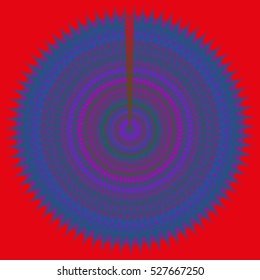 New symmetrical abstract mandala. Decorative object can be used for wallpaper, pattern fills, web pages, surface textures.