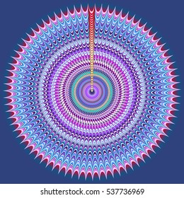 New symmetrical abstract mandala. Decorative object can be used for wallpaper, pattern fills, web pages, surface textures.