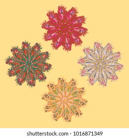 New symmetrical mandala in style zentangle inspired art with doodle. Decorative object can be used for wallpaper, pattern fills, web pages, surface textures.