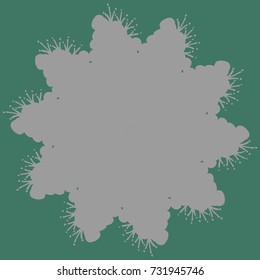 New symmetrical mandala in style zentangle inspired art with doodle. Decorative object can be used for wallpaper, pattern fills, web pages, surface textures.