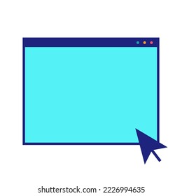New Tab Icon Flat Design Vector