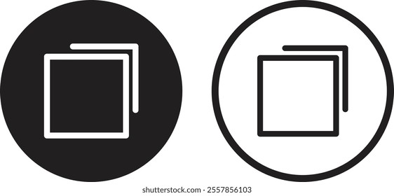 New tab icon set in two styles isolated on white background . New tab button icon vector