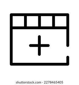 New Tab Icon Vector Symbol Design Illustration