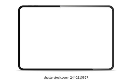 New tablet. Screen pad. Vector illustration PNG	