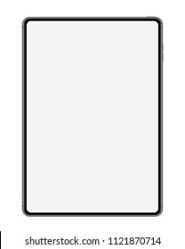 new tablet vector drawing isolated on white background