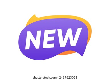 new tag banner ,lable, Speech Bubble Template vector design