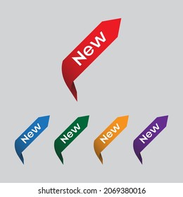"nuevo" diseño de etiquetas.5 diseño de etiquetas incluye 1 imagen.5 colores.