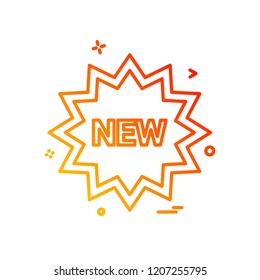 New tag icon design vector