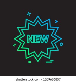 New tag icon design vector