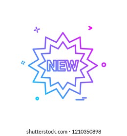 New tag icon design vector