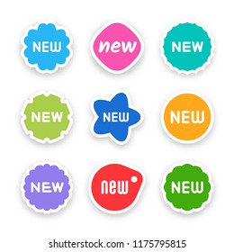 New tag icon, label ang sticker