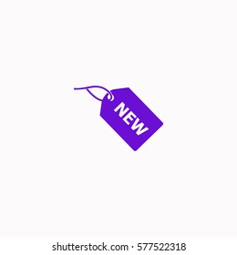 NEW tag  icon Vector design. Colored illustration.