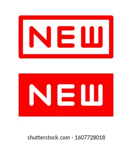 New tag label. Simple design. Isolate on white background.