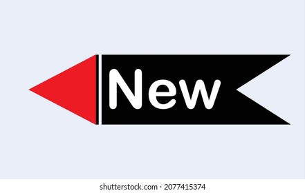 New tag label , Vector