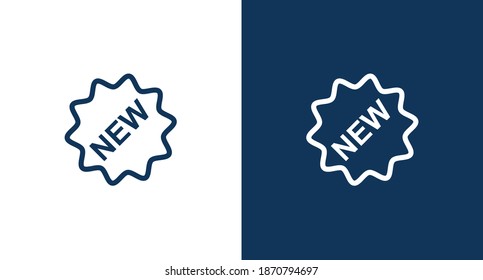 New tag outline icon illustration isolated vector sign symbol