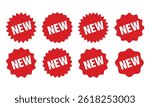 New Tag red, Special Offer Icon, Sticker, Deal Label vector template