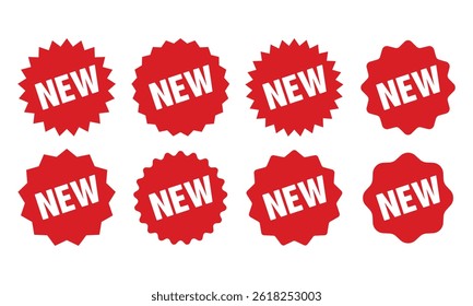 New Tag red, Special Offer Icon, Sticker, Deal Label vector template