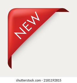 New tag ribbon and banner vector. New collection badge design for digital marketing web. 3d banner illustration vector design.