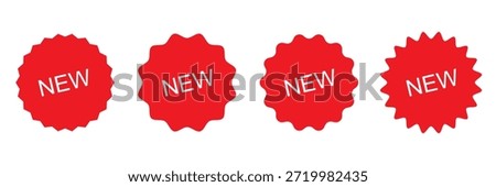 New tag symbol icon, new product, novelty, newest item. new badge vector icon . special offer tag .